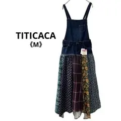 ◆新品◆ チチカカ 2way パッチワーク×デニム ジャンパースカート 可愛い