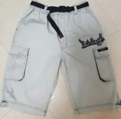 バッドボーイカーゴショーツ ハーフパンツ 短パン ベージュ ベルト付