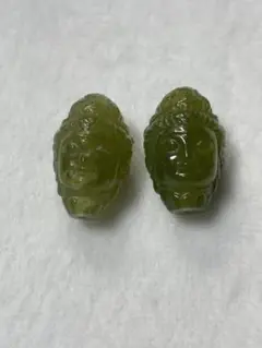 サーペンティン仏像デザインパーツ 2個セット