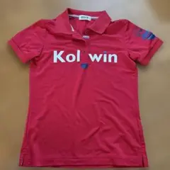 【Kolwin】赤 ポロシャツ レディース