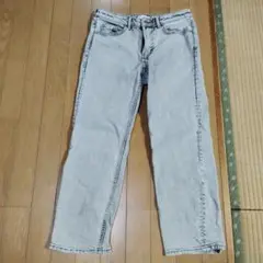 H&M ライトグレー ストレートデニム EU36