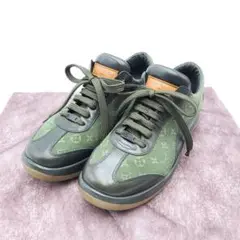 美品✨ルイヴィトン スニーカー モノグラム カーキ LV レディース 24cm位