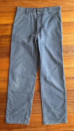 90s00s Carhartt ペインターパンツ ブルーグレー フェード