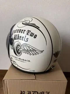 RIDEZ ◾️ナックルヘッド◾️純正シールド 4月末まで出品 RIDEZ KNUCKLE HEAD シールド付き ジェットヘルメット FLYWHEEL