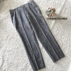 コムサメン グレー パンツ S メンズ ウール混 冬 COMME CA MEN