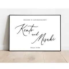 シンプルデザイン°˖✧【No.32】結婚式　ウェルカムボード　ポスター紙　パネル