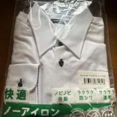 ノーアイロン　ニットシャツ　Mサイズ