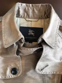 Burberry バーバリー 正絹トレンチコート 落ち着いたゴールド