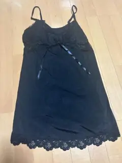 平成 黒 キャミワンピ