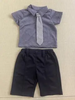 フォーマルシャツとショートパンツセット