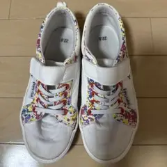22センチスニーカー白花柄