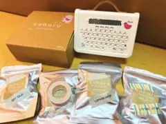 マスキングテープテプラ ラベル4個 KING JIM MP10 ホワイト