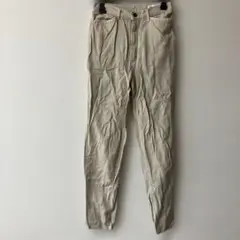 クリスチャン　AUJARO チノパン　ベージュ スリムフィット　綿，レーヨン