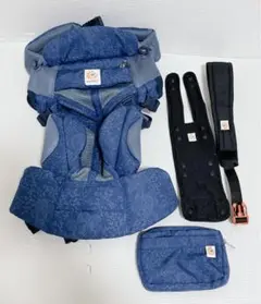 【美品】エルゴベビー オムニ360 クールメッシュ ブルーブルーム