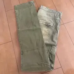 JIMMY TAVERNITI カーゴパンツ オリーブグリーン