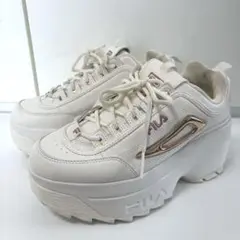 フィラ FILA ホワイト 厚底スニーカー