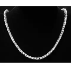 キラキラ輝く高級ネックレス 50cm グリッターチェーン テニスチェーン