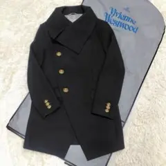 専用Vivienne ダークブルー ミントカラー メルトン コート ヴィヴィアン 専用Vivienne ダークブルー ミントカラー メルトン コート