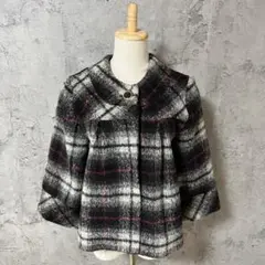 BARNEYS NEWYORK バーニーズニューヨーク ハーフコート ウール混