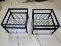 黒のスチールメッシュラック２個セット