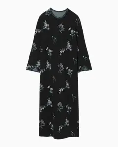 Floral Jacquard Knitted Dress