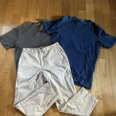 ユニクロ メンズ tシャツ パンツ 3点セット エアリズム