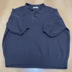 FREAK'S STORE 半袖 ポロ襟 スキッパー サマーニット　ブラウン