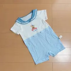⭐︎美品⭐︎dave&bellaサンリオコラボベビーロンパースマリン90cm
