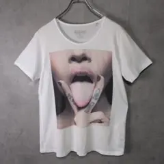 【NO COMMENT PARIS】フランス製Tシャツ｜セクシーなフォト柄　白