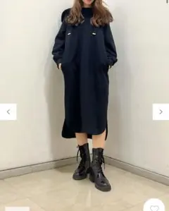 エコファー付裏毛ワンピース