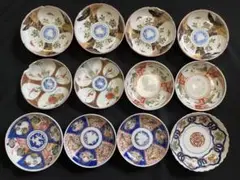 【金継ぎ用】 有田焼 伊万里 錦手 小皿 平皿 4客 管理A3398