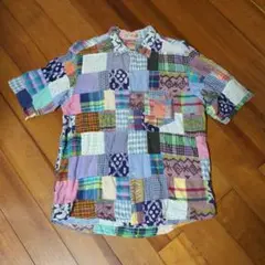 schiatti☆本格パッチワーク半袖シャツ☆スキャッティ