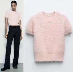 新品 ZARA フェイクファーセーター