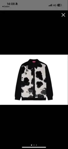 完売品❗️Supreme Cow Print Cardigan Black Cow Print Cardigan | Supreme 21fw