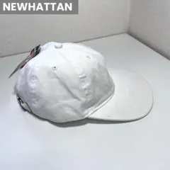 【newhattan】ニューハッタンキャップ　ホワイト　白