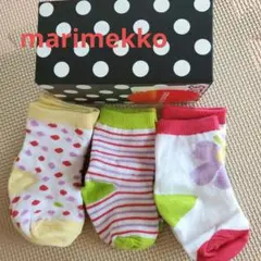 marimekko ベビー靴下 3足セット