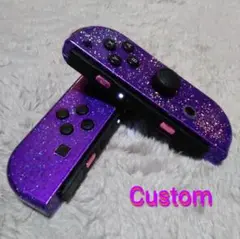 Switchジョイコン⭐キャンディパープル+ホロフレーク【カスタム】