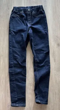 【美品】GU のびのびレギンスデニムパンツ 130
