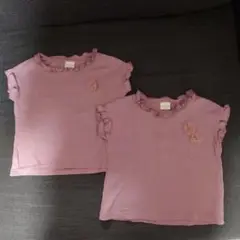 SIMPLE FREE Tシャツ 90サイズ　２着セット　双子