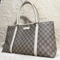 GUCCI グッチ トートバッグ PVC レザー ホワイト