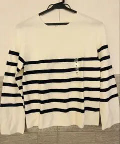 新品！UNIQLOユニクロ3Dコットンクルーネックセーター長袖Mサイズ☆