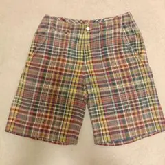 ラルフローレン　インディアマドラス　チェック　ショートパンツ　30