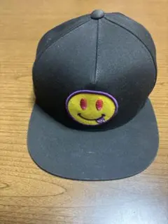 edc INSOMNIAC スマイリーフェイスキャップ 黒