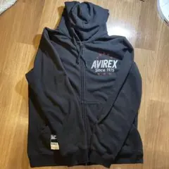 AVIREX ジップパーカー ブラック Lサイズ