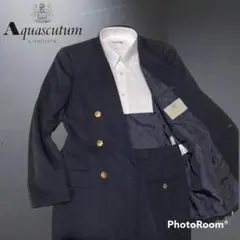 アクアスキュータム Aquascutum セットアップ ダブルジャケット金ボタン
