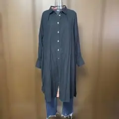 カシェット　コットン起毛　シャツワンピース
