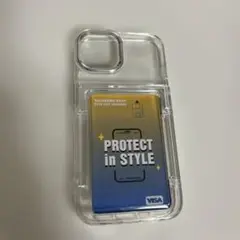 iPhone13ケース 透明カード収納ケース