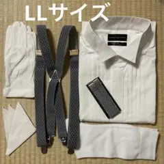 お値下げ！　新郎小物シャツセット！　シャツLLサイズ　ウエディング