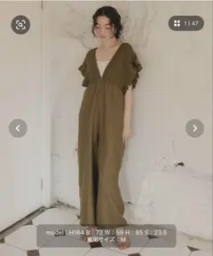titivate シャーリングフリルオールインワン