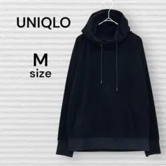 UNIQLO 美品 パーカー フード フリースパーカー 黒 Mサイズ